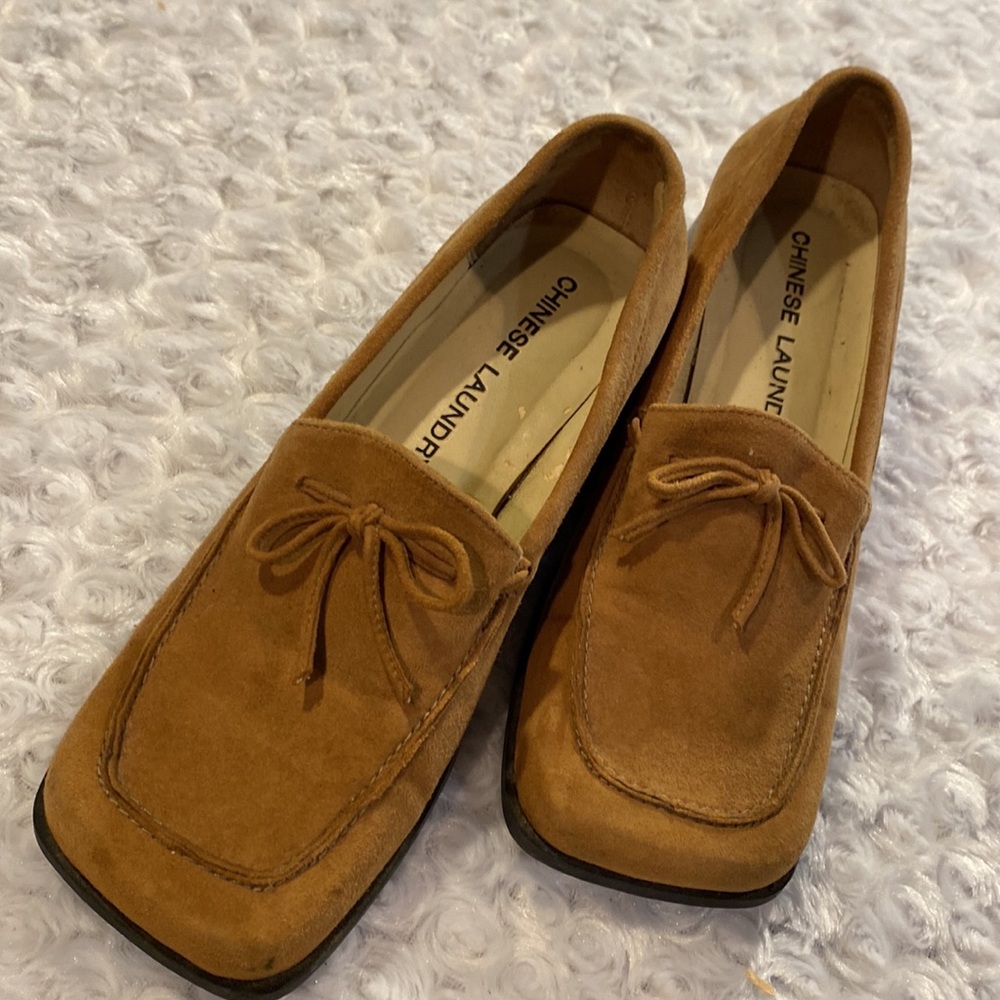 Chinese Laundry Brown Suede Loafers - Picture 3 of 8